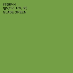 #759F44 - Glade Green Color Image