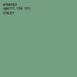 #759F83 - Oxley Color Image