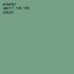 #759F87 - Oxley Color Image