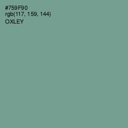 #759F90 - Oxley Color Image