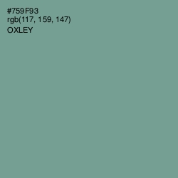 #759F93 - Oxley Color Image