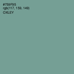 #759F95 - Oxley Color Image