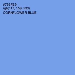 #759FE9 - Cornflower Blue Color Image