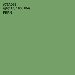 #75A068 - Fern Color Image