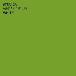 #75A12A - Olive Drab Color Image