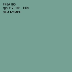 #75A195 - Sea Nymph Color Image