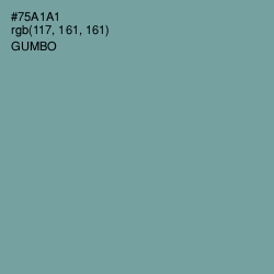 #75A1A1 - Gumbo Color Image