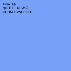 #75A1F9 - Cornflower Blue Color Image
