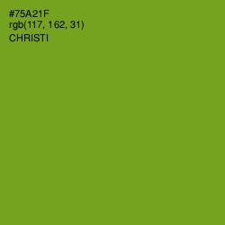 #75A21F - Christi Color Image