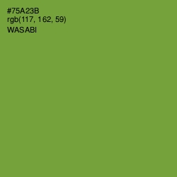 #75A23B - Wasabi Color Image