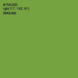#75A23D - Wasabi Color Image
