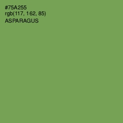 #75A255 - Asparagus Color Image