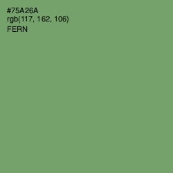 #75A26A - Fern Color Image