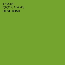 #75A42E - Olive Drab Color Image