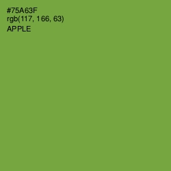 #75A63F - Apple Color Image