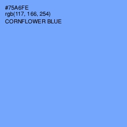 #75A6FE - Cornflower Blue Color Image