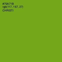 #75A71B - Christi Color Image