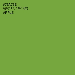 #75A73E - Apple Color Image