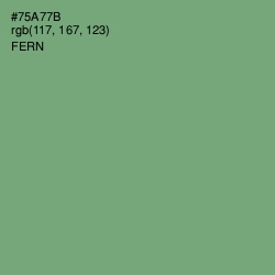 #75A77B - Fern Color Image