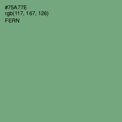 #75A77E - Fern Color Image