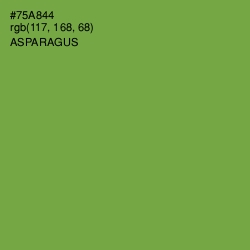 #75A844 - Asparagus Color Image