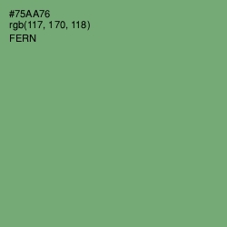 #75AA76 - Fern Color Image