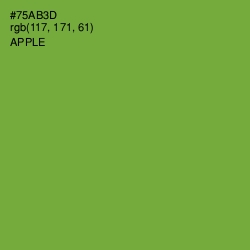 #75AB3D - Apple Color Image