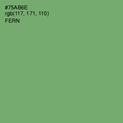 #75AB6E - Fern Color Image
