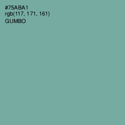 #75ABA1 - Gumbo Color Image