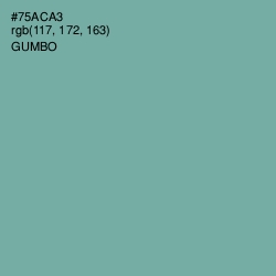 #75ACA3 - Gumbo Color Image