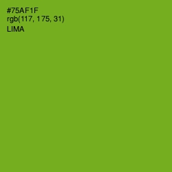 #75AF1F - Lima Color Image