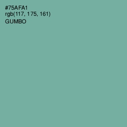 #75AFA1 - Gumbo Color Image