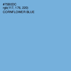 #75B0DC - Cornflower Blue Color Image