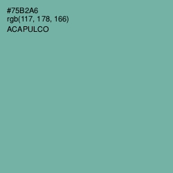 #75B2A6 - Acapulco Color Image