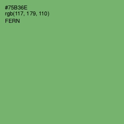 #75B36E - Fern Color Image