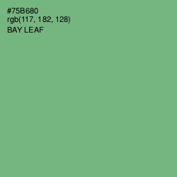 #75B680 - Bay Leaf Color Image