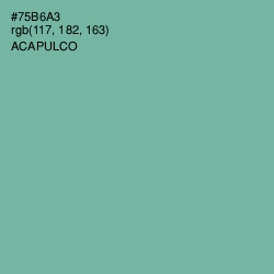 #75B6A3 - Acapulco Color Image