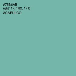 #75B6AB - Acapulco Color Image