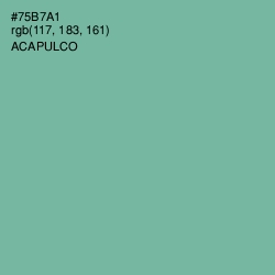 #75B7A1 - Acapulco Color Image