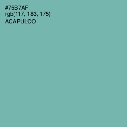 #75B7AF - Acapulco Color Image