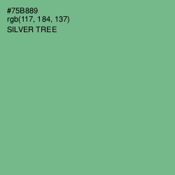 #75B889 - Silver Tree Color Image