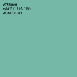 #75B8A8 - Acapulco Color Image