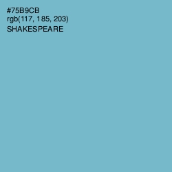 #75B9CB - Shakespeare Color Image