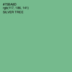 #75BA8D - Silver Tree Color Image