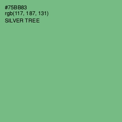 #75BB83 - Silver Tree Color Image