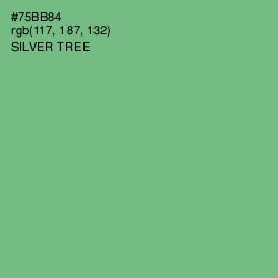 #75BB84 - Silver Tree Color Image
