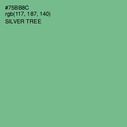 #75BB8C - Silver Tree Color Image