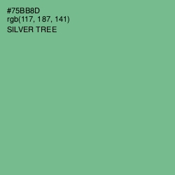 #75BB8D - Silver Tree Color Image