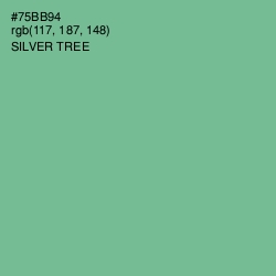 #75BB94 - Silver Tree Color Image