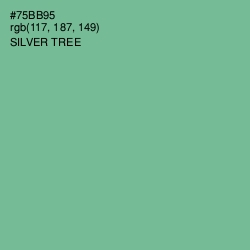 #75BB95 - Silver Tree Color Image